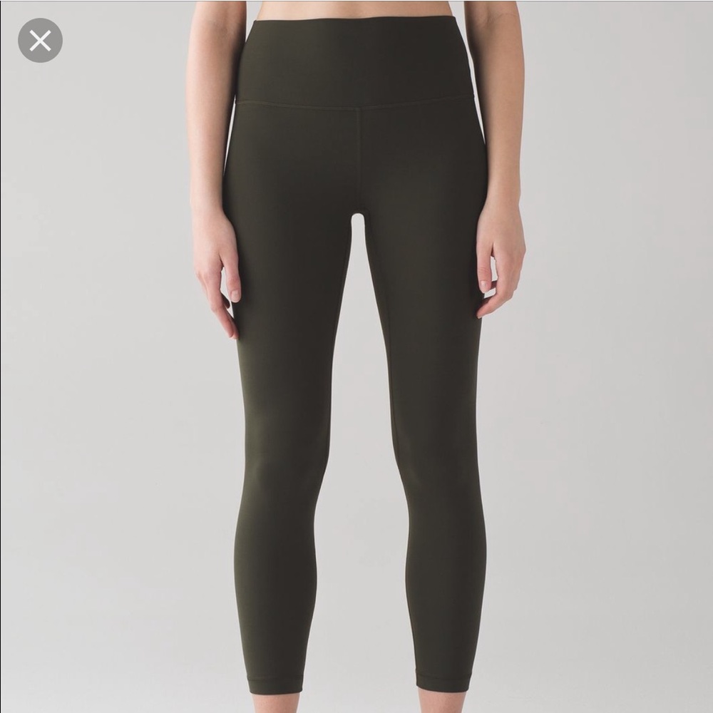 Lululemon Align 7/8 Pant in Dark Olive